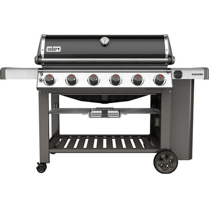 Weber Gasgrill Genesis II E-610 GBS mit 6 Brennern Schwarz