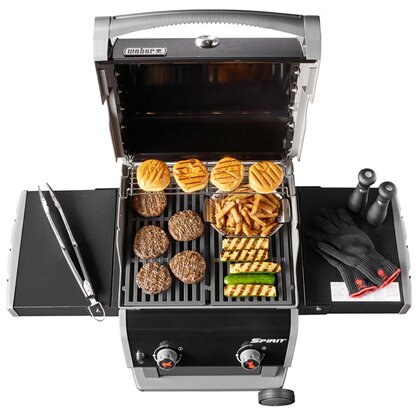Weber Gasgrill Spirit E-210 Original mit 2 Brennern und Aromaschienen