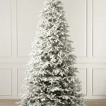 Künstliche, beschneite Fraser-Weihnachtsbäume 229 cm