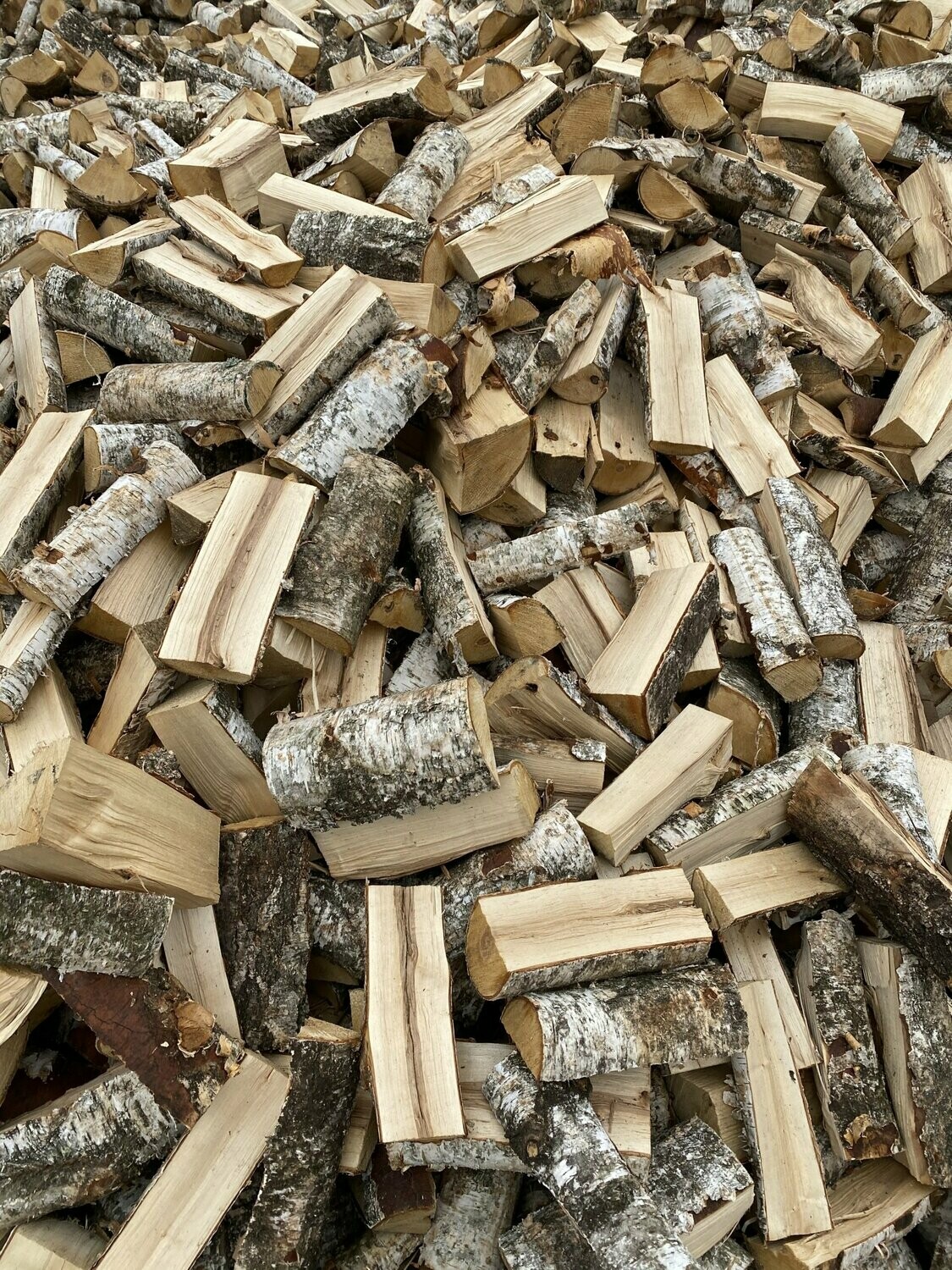 Birke 23-25cm Kaminholz Feuerholz Brennholz Holz trocken (Palette 2 RM)