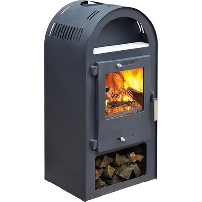Kaminofen Magna 2 Stahl-Verkleidung Schwarz 7 kW EEK