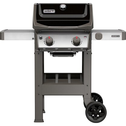 Weber Gasgrill Spirit II E-210 GBS Schwarz mit 2 Brennern und Aromaschienen