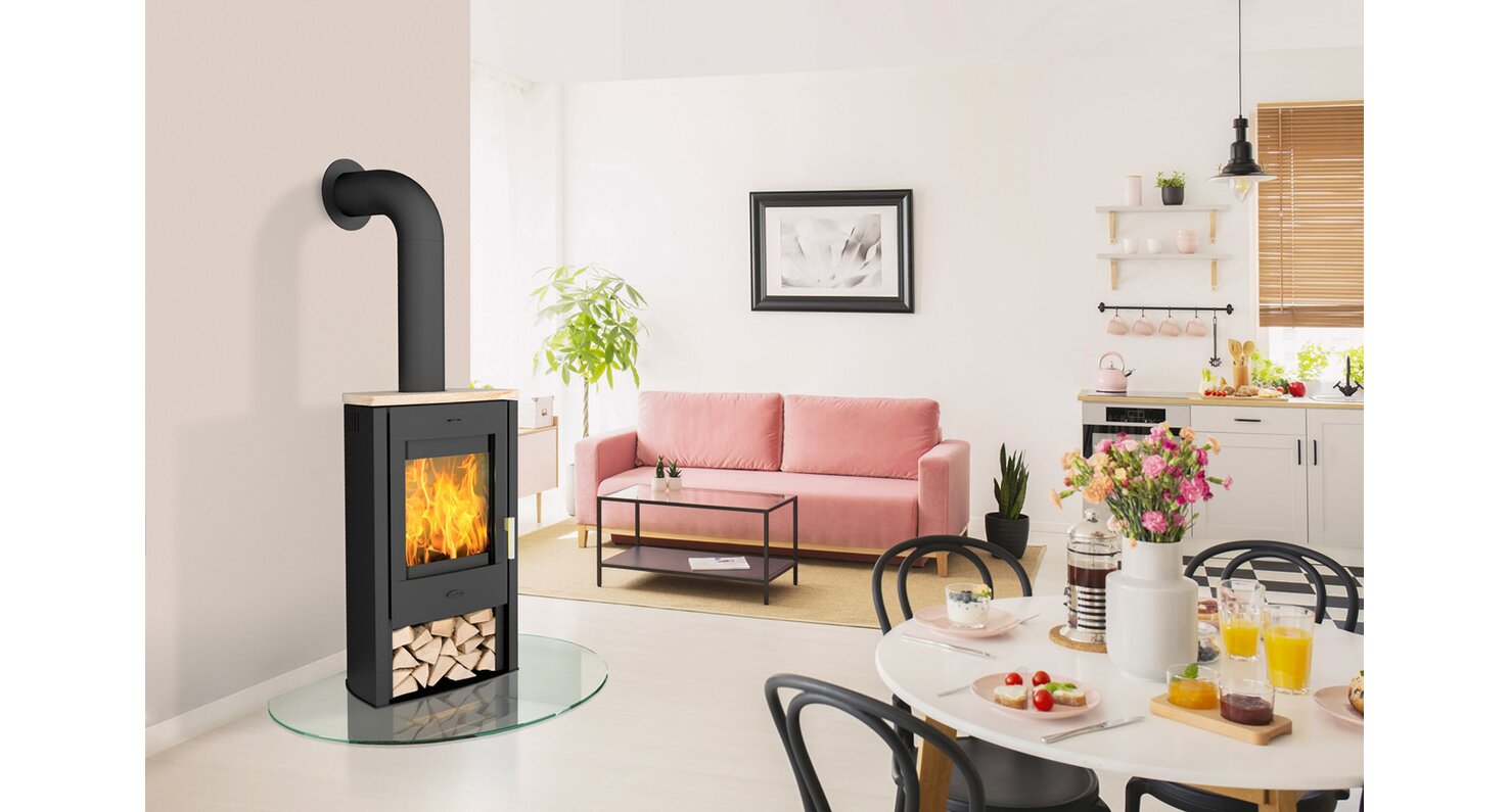 Fireplace Kaminofen Tuvalu Sandstein Top 6 kW EEK