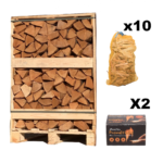 Serenity-Paket – Palette 50 cm – trockenes Holz